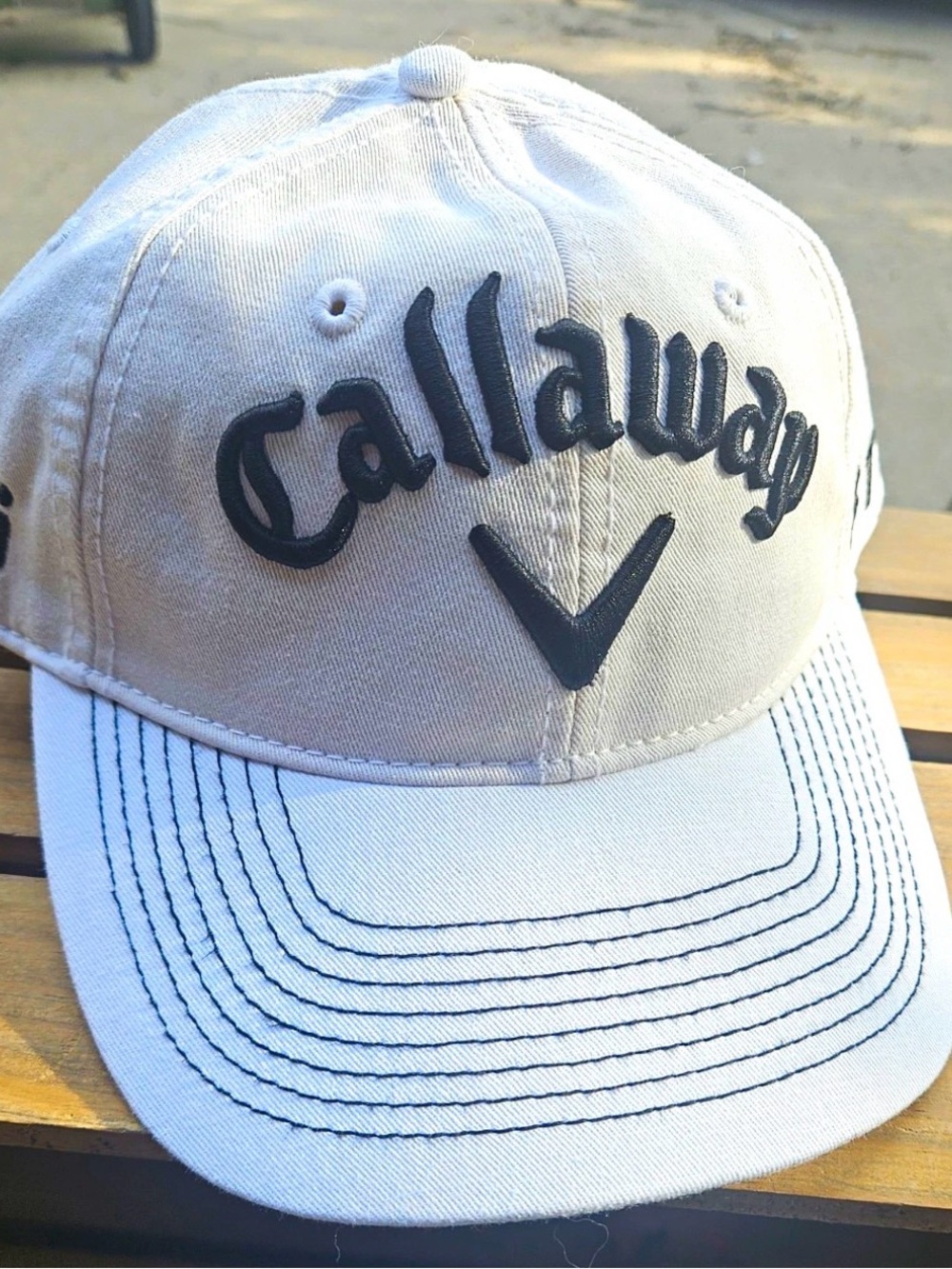 Callaway Golf Tour Lo Pro White Adjustable Baseball Cap Hat - NWOT